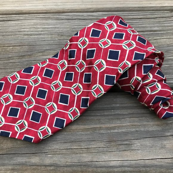 Bass Men Tie 100% Silk From Italy Classic Necktie - Picture 1 of 11